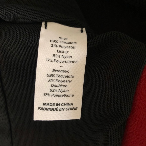 NWT Cinq a Sept Nova Red and Black Mini Dress - Picture 10 of 11